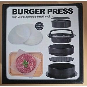 Molde para hacer hamburguesas con prensa de carne antiadherente 3 en 1